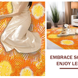 Ultra Soft Area Rug, Non Slip, Stain Resistant, Washable Area Rugs for Living Room, Bedroom, Cheerful Vibrant Sun Motif(Yellow)