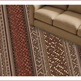 Ultra Soft Area Rug, Non Slip, Stain Resistant, Washable Area Rugs for Living Room, Bedroom, Farmhouse Vintage Bedroom Cabin Lodge Area Rug(Brown)