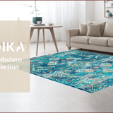 Vibrant Ethnic Patterned Echo(Blue)