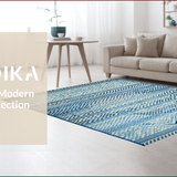 Ultra Soft Area Rug, Non Slip, Stain Resistant, Washable Area Rugs for Living Room, Bedroom, Chic Solid Blue Minimalist Appeal(Blue)
