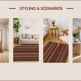 Ultra Soft Area Rug, Non Slip, Stain Resistant, Washable Area Rugs for Living Room, Bedroom, Rustic Fishing Lodge(Brown)