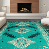 Elegant Geometric Teal Hues(Green)