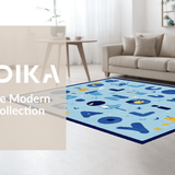 Inviting Circular Educational Decor(Blue)