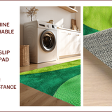 Ultra Soft Area Rug, Non Slip, Stain Resistant, Washable Area Rugs for Living Room, Bedroom, Moss Aesthetic Washable Playroom Shag Carpet(Green)