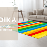 Ultra Soft Area Rug, Non Slip, Stain Resistant, Washable Area Rugs for Living Room, Bedroom, Soft Pastel Round Learning Mat(Yellow)