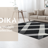 Ultra Soft Area Rug, Non Slip, Stain Resistant, Washable Area Rugs for Living Room, Bedroom, Modern Abstract Geometric Style(Gray)