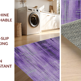 Ultra Soft Area Rug, Non Slip, Stain Resistant, Washable Area Rugs for Living Room, Bedroom, Luxurious Gradient Ripple Effect(Purple)
