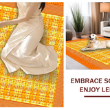 Ultra Soft Area Rug, Non Slip, Stain Resistant, Washable Area Rugs for Living Room, Bedroom, Elegant Vibrant Softness Blend(Orange)