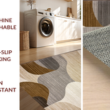 Ultra Soft Area Rug, Non Slip, Stain Resistant, Washable Area Rugs for Living Room, Bedroom, Cozy Earthy Toned Expressions(Beige)