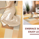Ultra Soft Area Rug, Non Slip, Stain Resistant, Washable Area Rugs for Living Room, Bedroom, Luxurious Plush Organic Vibes(Beige)