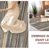 Ultra Soft Area Rug, Non Slip, Stain Resistant, Washable Area Rugs for Living Room, Bedroom, Nature-Inspired Earthy Zebra Motif(Brown)