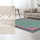 Cozy Vintage Geometric Composition(Green)