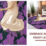 Ultra Soft Area Rug, Non Slip, Stain Resistant, Washable Area Rugs for Living Room, Bedroom, Sophisticated Abstract Color Palette(Purple)