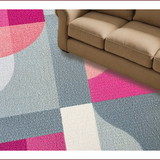 Ultra Soft Area Rug, Non Slip, Stain Resistant, Washable Area Rugs for Living Room, Bedroom, Non-Slip Soft Bedroom Rug with Unique Print Design(Gray)