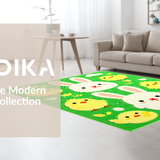 Cheerful Spring Garden Illustration(Green)