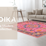 Trendy Retro Linear Composition(Pink)