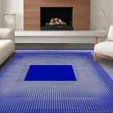 Colorful Geometric Illusion Motif(Blue)
