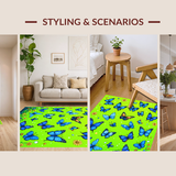 Intricate Nature Themed Whimsical Touch(Blue)