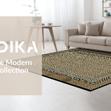 Ultra Soft Area Rug, Non Slip, Stain Resistant, Washable Area Rugs for Living Room, Bedroom, Lively Urban Safari Style(Brown)