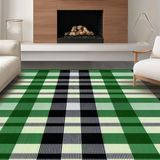Inviting Holiday Plaid Decor Element(Green)