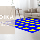 Ultra Soft Area Rug, Non Slip, Stain Resistant, Washable Area Rugs for Living Room, Bedroom, Cheerful Padded ABC Exploration Mat(Blue)