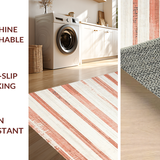 Lively Peach and Ivory Contrast(Red)