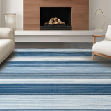 Lively Modern Geometric Weave(Blue)