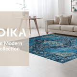 Elegant Vintage Inspired Geometric Style(Blue)