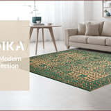 Ultra Soft Area Rug, Non Slip, Stain Resistant, Washable Area Rugs for Living Room, Bedroom, Rustic Modern Trellis Aesthetic(Beige)