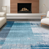 Chic Modern Swirling Visual Elements(Blue)