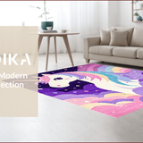 Ultra Soft Area Rug, Non Slip, Stain Resistant, Washable Area Rugs for Living Room, Bedroom, Joyful Ethereal Shaggy Delight(Purple)