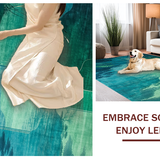 Eclectic Nature Motif with Aquatic Charm(Blue)