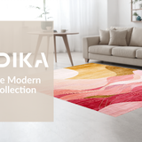Modern Distressed Sunset Motif(Beige)