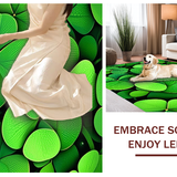 Ultra Soft Area Rug, Non Slip, Stain Resistant, Washable Area Rugs for Living Room, Bedroom, Playful St. Patrick's Day Aesthetic(Green)