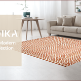 Ultra Soft Area Rug, Non Slip, Stain Resistant, Washable Area Rugs for Living Room, Bedroom, Rustic Earthy Tiled Pattern(Beige)