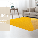 Ultra Soft Area Rug, Non Slip, Stain Resistant, Washable Area Rugs for Living Room, Bedroom, Contemporary Bold Yellow Kids Playroom Durable Rug(Yellow)