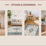 Artisan Rustic Geometric Composition(White)