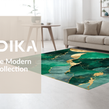 Contemporary Emerald and Gold Fusion(Green)