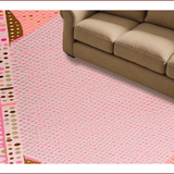Ultra Soft Area Rug, Non Slip, Stain Resistant, Washable Area Rugs for Living Room, Bedroom, Chic Contemporary Animal Motif(Pink)