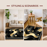 Glamorous Modern Textured Design(Black)