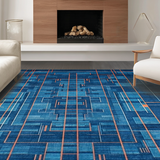 Elegant Fluid Linear Aesthetics(Blue)