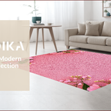Ultra Soft Area Rug, Non Slip, Stain Resistant, Washable Area Rugs for Living Room, Bedroom, coquette floral aesthetic(Pink)