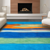 Eclectic Striped Color Fusion(Blue)