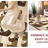 Ultra Soft Area Rug, Non Slip, Stain Resistant, Washable Area Rugs for Living Room, Bedroom, Cute Cozy Animal Inspired Design(Beige)