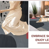 Ultra Soft Area Rug, Non Slip, Stain Resistant, Washable Area Rugs for Living Room, Bedroom, Elegant Sleek Monochrome Print(Gray)