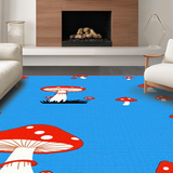 Charming Whimsical Shaggy Decor(Blue)