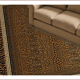 Ultra Soft Area Rug, Non Slip, Stain Resistant, Washable Area Rugs for Living Room, Bedroom, Vibrant Contemporary Cheetah Aesthetic(Brown)
