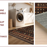 Ultra Soft Area Rug, Non Slip, Stain Resistant, Washable Area Rugs for Living Room, Bedroom, Whimsical Western Star Design(Black)
