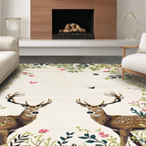 Dynamic Deer Print Fusion(Beige)