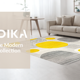 Ultra Soft Area Rug, Non Slip, Stain Resistant, Washable Area Rugs for Living Room, Bedroom, Joyful Bright Color Splash(Gray)